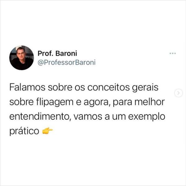 Flipagem, exemplo prático